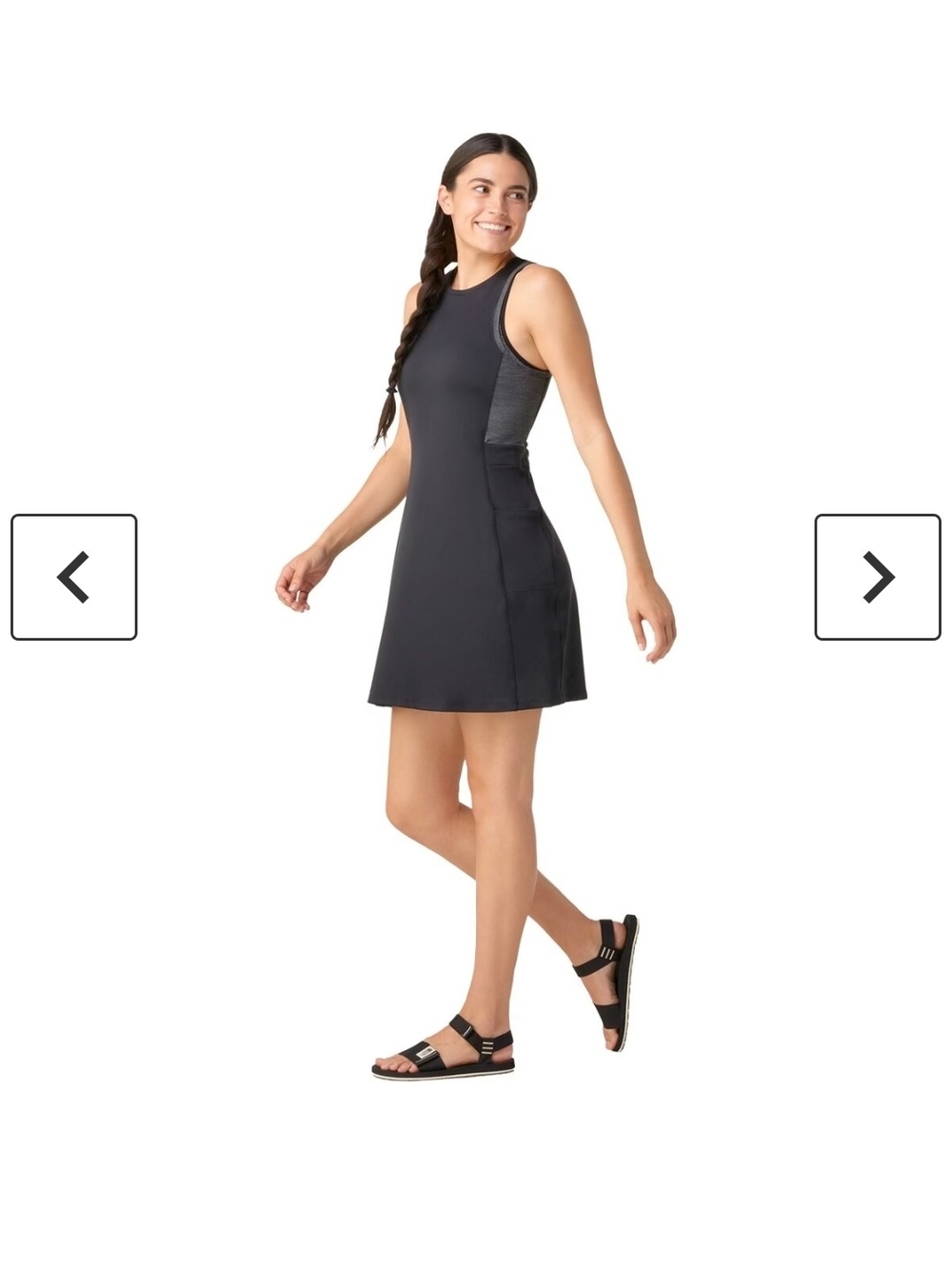 Smartwool Active Tank Merino Wool Blend Dress Small Vented Back Small